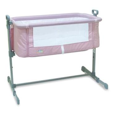 Imagem de Berço Cercado Cosleeper Bebê Rosa Baby Style