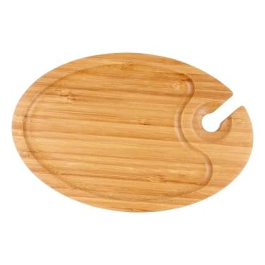 Imagem de IEUDNS Prato de aperitivos de vinho, tábua de queijos com suporte de copo, bandeja para lanches, pratos de servir, bandejas, travessas, prato de, 1 Pedaço