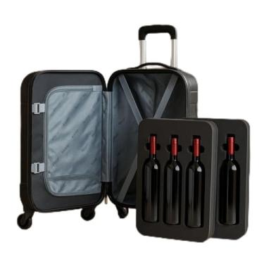 Imagem de Mala Transporte 6 Vinhos Proteção Antimpacto Alça Ajustável