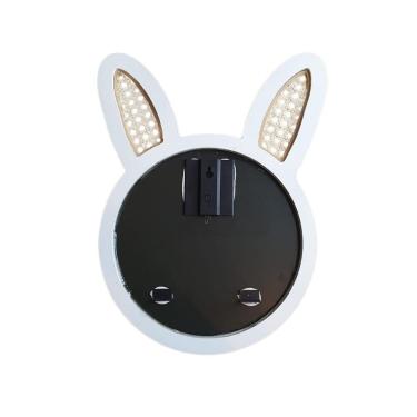 Imagem de Espelho Infantil 48x37cm Branco Coelho -