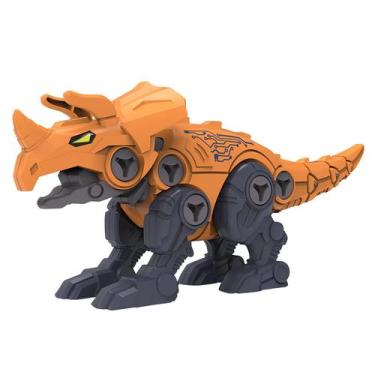 Imagem de Conjunto de brinquedos DIY montado para crianças de dinossauro de desm