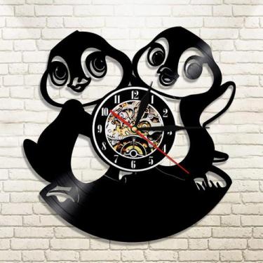 Imagem de Música Vinil Disco Wall Clock -bird Vinyl Records Wall Cloc - HUOGUO