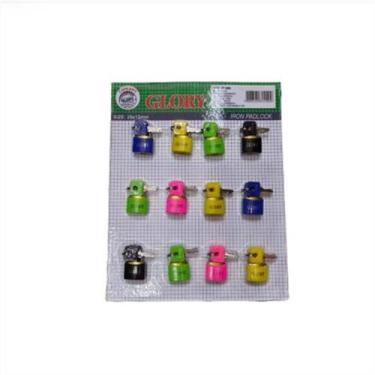 Imagem de 12x20mm cadeado colorido 1 cartela - xtled