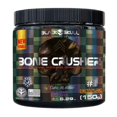 Imagem de Pré-Treino Bone Crusher (Nova Fórmula) - 150g - Black Skull Bone Crusher Wild Grape (New) 150g