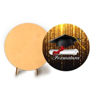 Imagem de Painel Redondo C Elastico 50cm Formatura + Suporte MDF (FOR017)