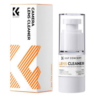 Imagem de Kit de limpeza de lentes K&F Concept Spray com pano de microfibra