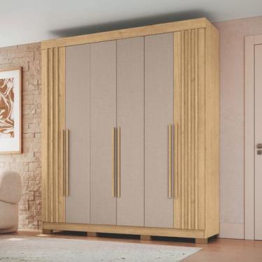 Imagem de Guarda-roupa 6 Portas 2 Gavetas Verona - Móveis Castro