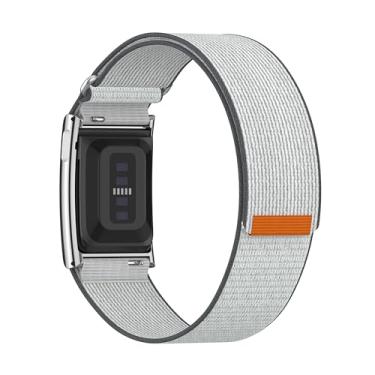 Imagem de Compatível com pulseira de bíceps WHOOP 5.0, capa de metal com alça de nylon para braço/tornozelo – suporta função ECG, serve para WHOOP 5.0 One Peak MG/Life, braçadeira respirável ajustável para uso