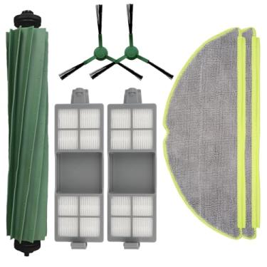 Imagem de (Pacote com 7) 205 peças de substituição para aspirador de pó compatíveis com aspirador de pó iRobot 205 DustCompactor, 1 escova de rolo, 2 esfregões, 2 escovas laterais, 2 filtros HEPA