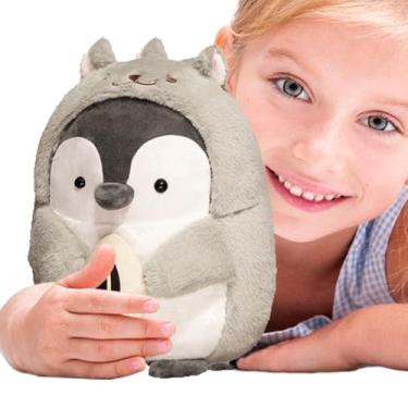 Imagem de Pelúcia de pinguim de pelúcia,Pinguim de pelúcia - Multiuso bicho de pelúcia brinquedo pinguim plushie | Almofada de decoração animal confortável bichos de pelúcia para crianças e adultos