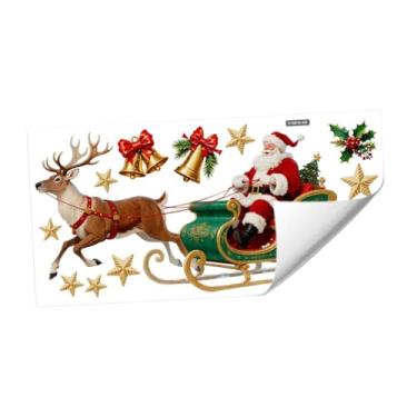 Imagem de Ｂｅｓｇａ Adesivo de parede natalino, decoração fácil de aplicar, em PVC, para festas, decoração de janelas, ideal para banheiros, restaurantes e salas de, Style a