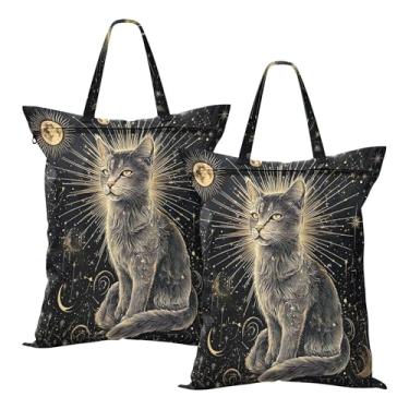 Imagem de SEHANY 2 peças de sacos grandes de lavanderia com alça, à prova d'água, bolsa de roupa para viagem e natação