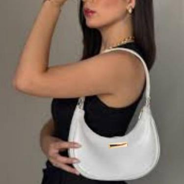 Imagem de Bolsa Feminina Baguete Meia Lua Nude Alça de Ombro  - Ttrend Bags, Bra