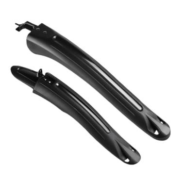 Imagem de Conjunto de para-lamas para bicicleta de montanha de 26/27,5/29 polegadas com parafusos de fixação, protegendo contra respingos de água e sujeira. Ideal para bicicletas de montanha e estrada.