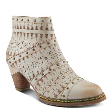 Imagem de Spring Step L'Artiste Bota feminina Niobe no tornozelo, Bege multi, 38