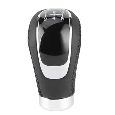 Imagem de Generic Vermelho Engrenagem Vara Cabeça Shifter Alavanca Handebol Couro para Carro, Adequado para Todos Os Carros, Experiência de Condução Confortável (Preto)