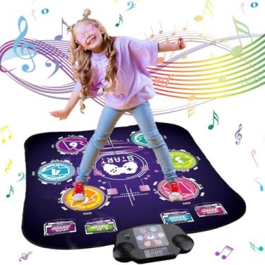 Imagem de Tapete de Dança Bluetooth Infantil, Portátil e Antiderrapante, 3 Níveis de Dificuldade, para Crianças a Partir de 3 Anos