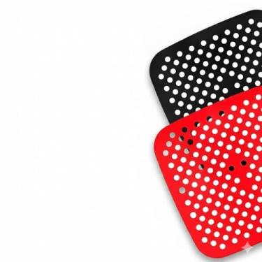 Imagem de Tapete de Silicone para Airfryer Quadrado 19x19cm Cor Sortida