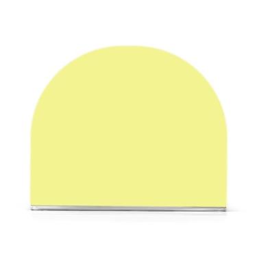 Imagem de Porta-guardanapos de acrílico amarelo champanhe, suporte de guardanapo vertical em forma de U, suporte vertical de toalha de papel