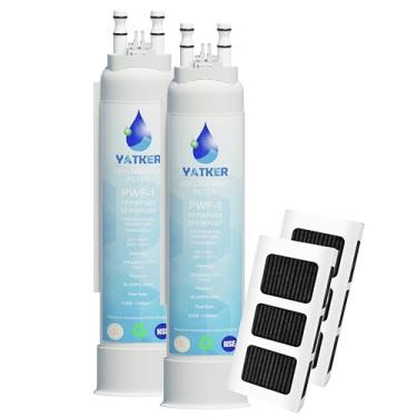 Imagem de Filtro de água de substituição FPPWFU01 para filtro de água Frigidaire FPPWFU01, compatível com PurePour PWF-1, EPPWF01 PureAdvantage PWF-1 e PureAir Ultra II PAULTRA2 Combo de filtro de ar (2+2)