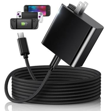 Imagem de Cargador MENEEA Rápido de 65W para Steam Deck, Nintendo Switch 2 y ROG