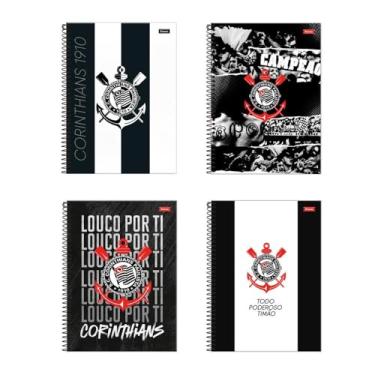Imagem de Caderno espiral universitário 1x1 80fls Corinthians Foroni