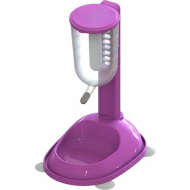 Imagem de Comedouro e Bebedouro Automático para Cães e Gatos - Prático e Seguro, Ferramenta Essencial de Cuidados com Pets (ROSA - SIMPLES)