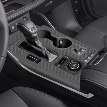 Imagem de Temmis Kit de envoltório de silicone para console central para Toyota Highlander 2022-2025 (versão a gasolina), capa de adsorção eletrostática de consel central completo para Toyota Sienna-preta