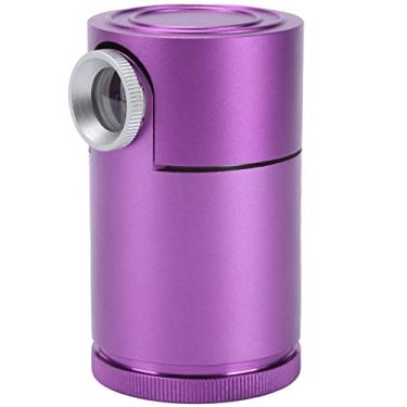 Imagem de Acouto Lupa Visualizador de Alta Definição Em Alumínio Com Mesa Flocada para Joalheiros e Colecionadores Azul (Roxo)