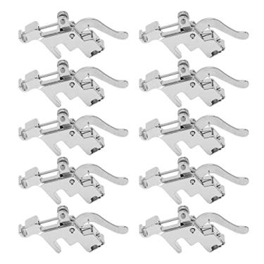 Imagem de Acouto 10 Suportes de Calcador de Aço Inoxidável Dos Pces-acessórios Multifuncionais para Máquinas de Costura Domésticas