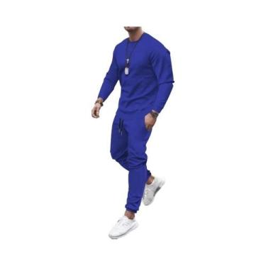 Imagem de Conjunto De Agasalho Masculino Quente 2025 Duas Peças Moletom E Calça 