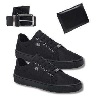 Imagem de Kit 2 Tênis Masculino Casual Slim + Cinto + Carteira Social - Bless Ac