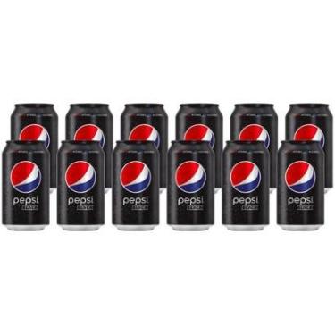 Imagem de Refrigerante Pepsi Black Sem Açúcar 350ml Lata 12 Unidades-Unissex