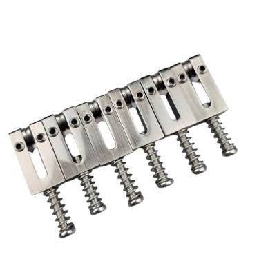 Imagem de Kaynes 6 peças de selas de rolo de ponte de guitarra de 10,5 mm – sela de pontes tremolo de latão com rolo de aço para guitarra elétrica Fender Telecaster Tele Stratocaster Strat ST TL (10,5 rolos