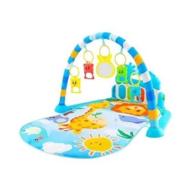 Imagem de Tapete De Atividades Para Bebês Recém-Nascidos Com Piano Musical E Ped