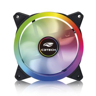 Imagem de Cooler Para Gabinete De 120-Mm C3Tech F7 Led Rgb - F7-L140M