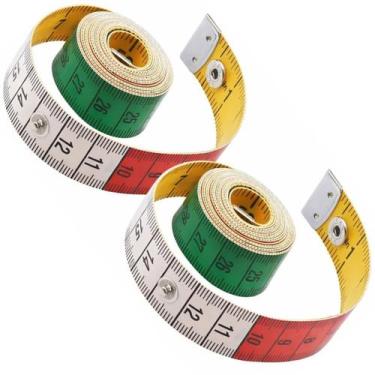 Imagem de Kit Fita Métrica Profissional Flexível Costura Alfaiate Corporal Costu