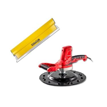 Imagem de Cortag Desempenadeira Elétrica para Reboco Dec - 700 + Berox 60cm Evolution para Massa Corrida, Textura, Profissional - 220v