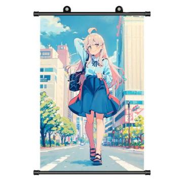 Imagem de Pôster de pintura de parede em tela Onischans Anime 40x60cm - yiweisai