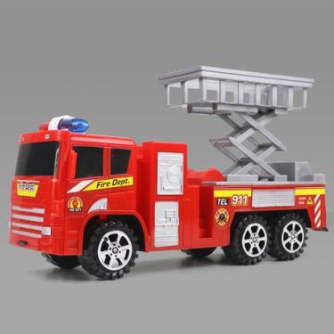 Imagem de Brinquedos infantis Inertia Fire Truck para meninos de 3 a 6 - Gloome 