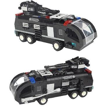 Imagem de Brinquedo Building Block Black Hawk Special Forces Police Car 268 unid