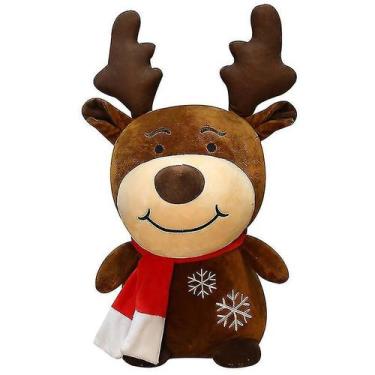 Imagem de Pingente de boneca de pelúcia, Papai Noel, enfeites de alce de Natal -