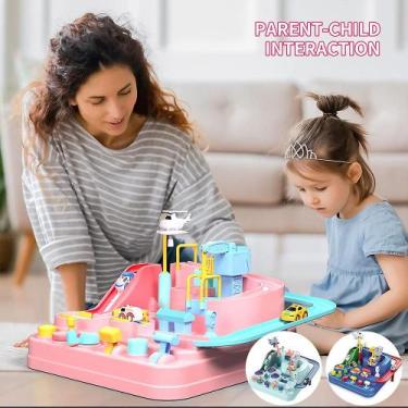 Imagem de Conjunto de brinquedos Adventure Race Track para crianças com Puzzle R