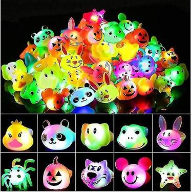 Imagem de Party Favors LED Jelly Light Up Rings, pacote com 12 unidades para cri