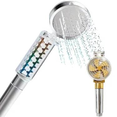 Imagem de Ducha Portátil Prata/Dourado Chuveirinho Sistema econômico