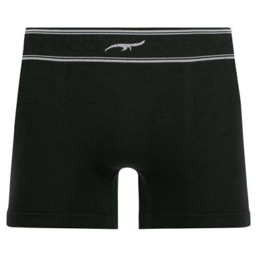 Imagem de Cueca Boxer Plus Size Jacquard sem Costura Preto - Zee Rucci, G3
