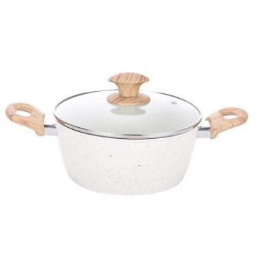 Imagem de Caçarola 20cm Indução Revestimento Cerâmico Creme Class Home