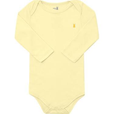 Imagem de Body Bebê Manga Longa Básico 100% Algodão Suedine  - Kiko Baby, G