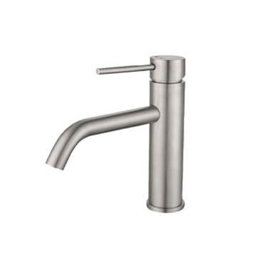 Imagem de MISTURADOR DROP MONOCOMANDO BICA BAIXA PARA LAVATORIO EM AÇO INOX ESCOVADO DP8201