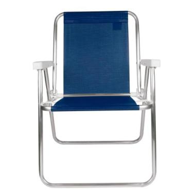 Imagem de Cadeira De Praia Azul Conforto Total - Mor